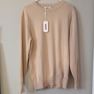 Sand Colored Unisex Crewneck Sweater